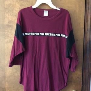 PINK Victorias Secret Oversized Campus Tee